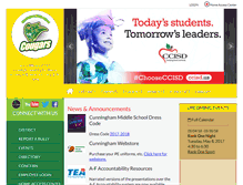 Tablet Screenshot of cunningham.ccisd.us